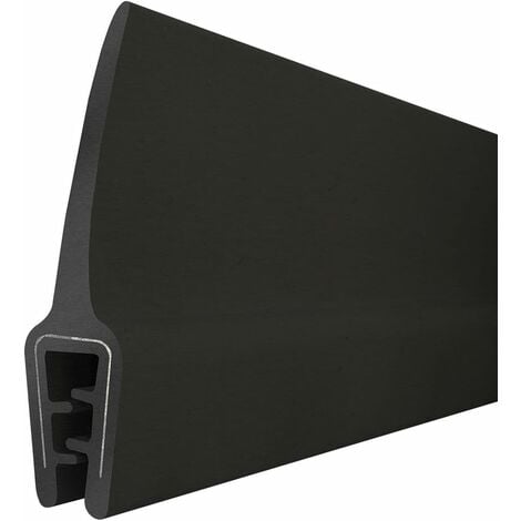 STEIGNER Joint de protection de bord de tôle T-45 NOIR, forme U, 10x33mm, 1 m