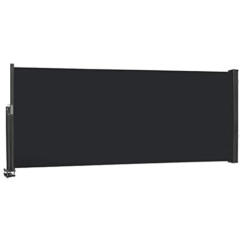 Store Latéral 100 x 300cm Brise-vue extensible - Opaque - Protection UV - Store latéral avec poignée, anthracite NAIZY