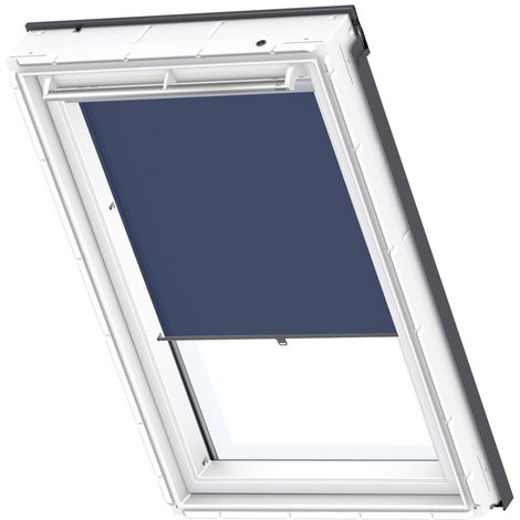 Store rideau tamisant VELUX original avec crochets pour fenêtres de toit VELUX, CK04, C04, CK02, C02, CK01, C01 Bleu Foncé