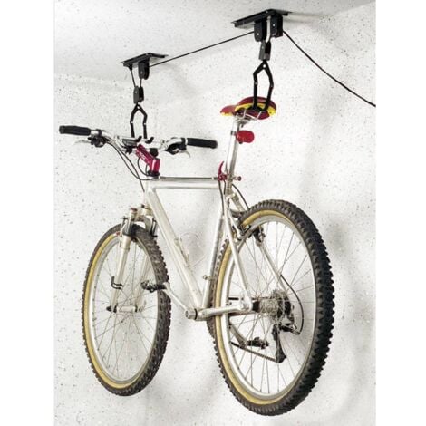 Support à vélo pour plafond Eufab 16411 acier noir