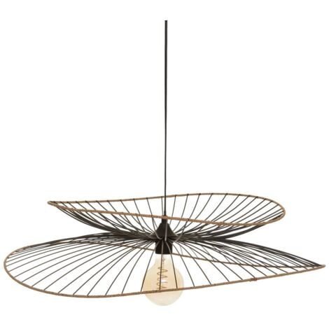 Suspension Alara métal noir D70cm - Atmosphera créateur d'intérieur