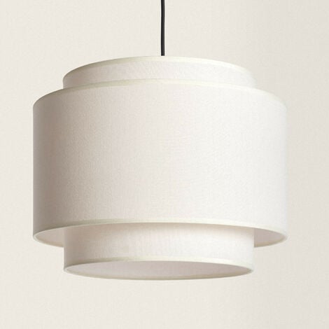 Suspension Métal et Tissu Arija Beige