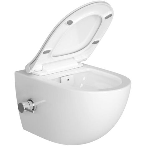 Swiss Aqua Technologies Infinitio WC sans bride avec fonction bidet thermostatique + Abattant softclose (SATINF011RREXPBFCT)