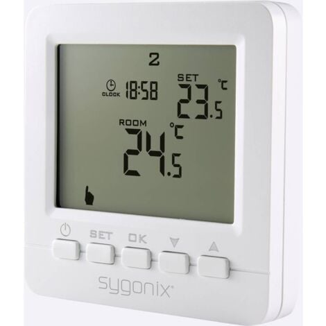 Sygonix SY-4500818 Thermostat dambiance encastré programme hebdomadaire 1 pc(s)
