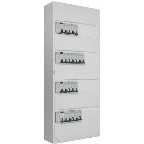 Tableau 4 rangées pré-équipé 1 inter. diff. 40A + 3 inter. diff. 63A + 19 disjoncteurs -SIEMENS -SIEMENS