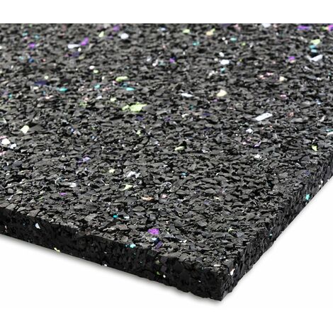 Tapis anti-vibration En caoutchouc 5 mm d'épaisseur 60 x 60 cm 1,7 kg