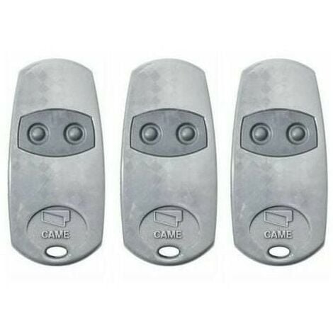 Telecommande d'origine Came TOP432EE 3 pieces. Frequence de code fixe 433,92 MHz