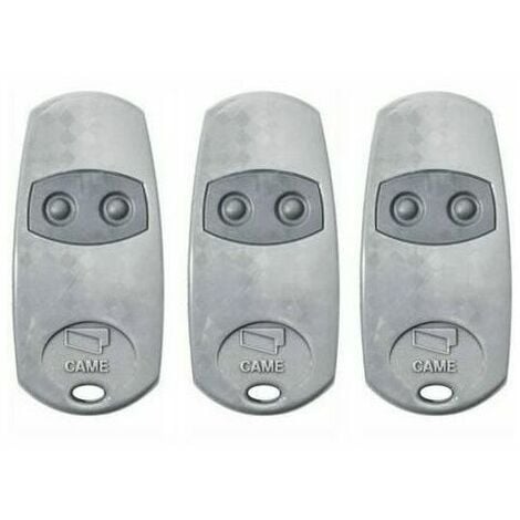 Telecommande d'origine Came TOP432EE 3 pieces. Frequence de code fixe 433,92 MHz