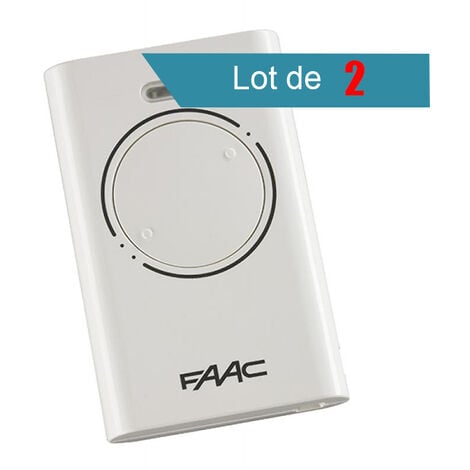 Télécommande FAAC XT2 868 SLH BLANC Pack de 2 - FAAC