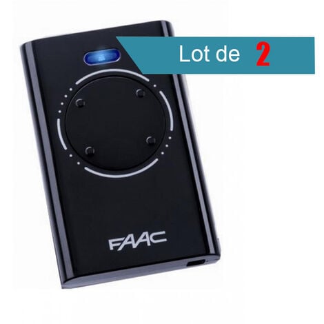 Télécommande FAAC XT4 868 SLH NOIR Pack de 2 - FAAC