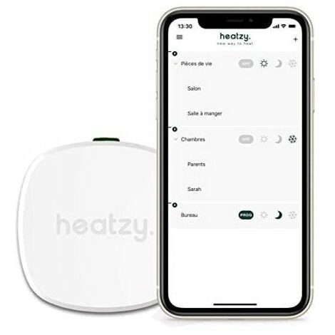 Thermostat connecté wi-fi pilote radiateur electrique - HEATZY