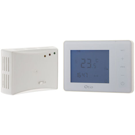 Thermostat programmable sans fil blanc - Otio