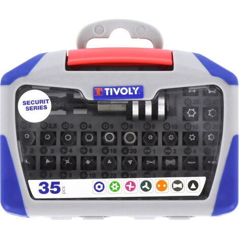 Tivoly • Coffret 35pcs embouts de vissage de sécurité