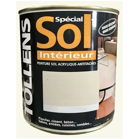 TOLLENS Peinture Spécial Sol Intérieur Blanc falaise 0,5 L