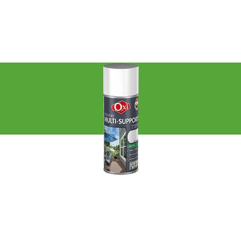 Top 3 multi supports OXI PEINTURE MULTI SUPPORTS SATIN Vert irlandais (RAL 6018) Aérosol 400 ml