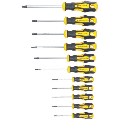 TOURNEVIS TORX ASSORTIMENT T6-7-8-9-10-15-20-25-27-30-40 BGS DIY