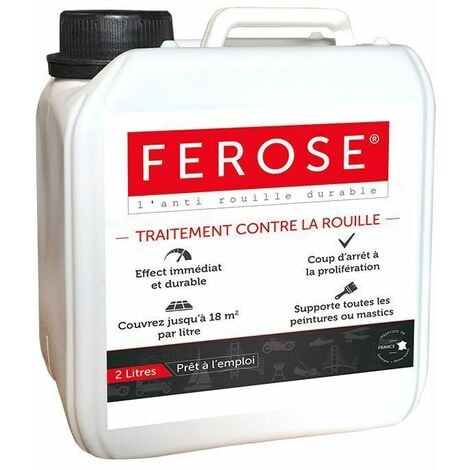 Traitement curatif anti rouille convertisseur de rouille Ferose - bidon 2 litres