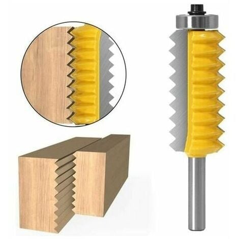 Ulisem 8 mm Shank panneau surélevé « V » Bits joint entures Colle Fraise for bois Tenon Boiseries cône Tenon fraisage Tenoning machine (Size : 8X19X54)