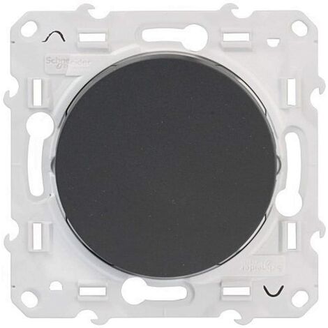 Va-et-vient anthracite 10A à vis Odace