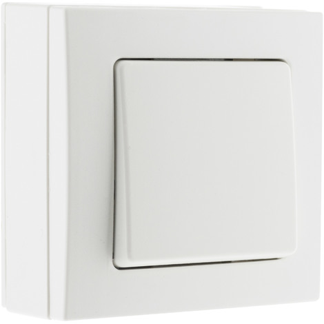 Va & Vient 10A saillie borne auto Blanc - Bel'Vue