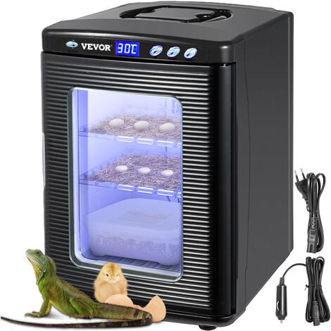 VEVOR Incubateur Automatique Appareil a Couver Couveuse avec Temperature Constante Meilleur pour Reptiles, Amphibiens