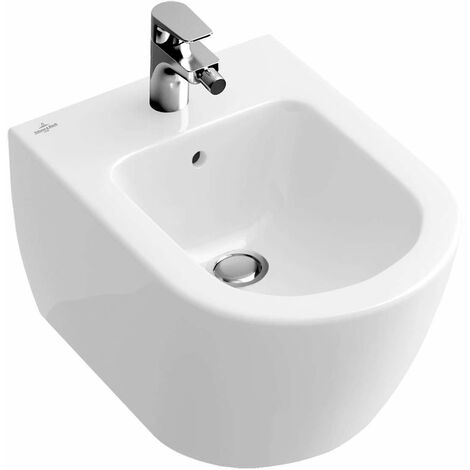 Villeroy & Boch Subway 2.0 - Bidet suspendu avec trop-plein, 375x565 mm, blanc alpin 54000001