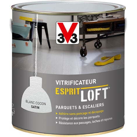 Vitrificateur Parquet Esprit Loft® V33 Blanc Cocon 2,5L