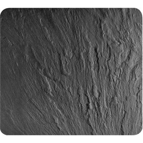 WENKO Fond de Hotte, Crédence Cuisine en verre, Ardoise, Verre trempé, 50x56 cm, Gris