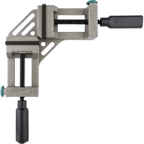 wolfcraft - Etau d'Angle Rapide en Fonte d'Aluminium, Ouverture de 65 mm - réf. 3415000