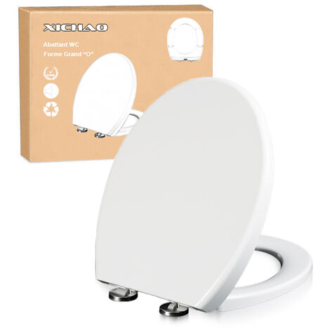 XICHAO Abattant WC Frein de Chute Déclipsable Installation Facile - Forme O