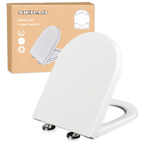 XICHAO Abnehmbarer Toilettensitz Fallbremse Einfache Installation - U Form