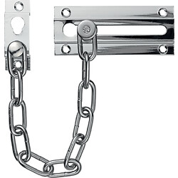 Chaîne de porte chromée