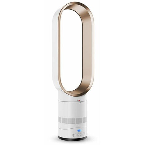 45W 16Inchs Ventilateur Sans Pale Silencieux Avec Telecommande, Ventilateur Sur Pied Bureau Table Silencieux, 50-60Hz 220V D Or