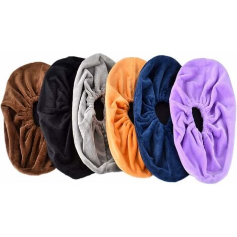 6 Paires Couvre-Chaussure lavables surchaussure crèche Surchausson tissu Réutilisables Chausson avec Flanelle Pantoufle pour Crèche/Maison/Bureau Informatique