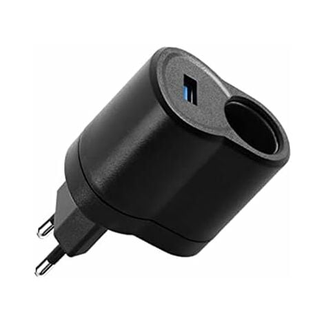 Allume-Cigare de Voiture, Adaptateur d'alimentation de Voiture Convertisseur Tension d'alimentation CA à CC Chargeur Voiture Allume Cigare 220v à 12v Chargeur Secteur