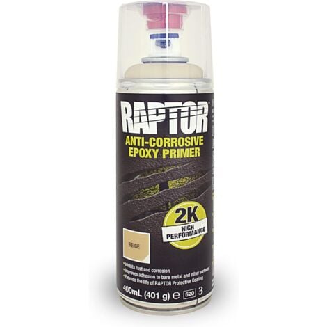Apprêt époxy anti-rouille RAPTOR haute performance 400ml beige UPOL
