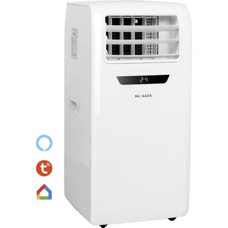 Climatiseur mobile ARTIC-260 Mc HAUS, Connectivité Wifi, 2.6kW, Classe A, 4 en 1, Blanc