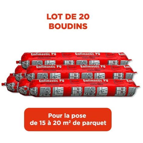 Colle parquet PU EMFIMASTIC 20 Boudins de 600 ml