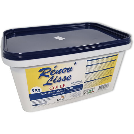 Colle Renov Lisse 5kg pour revetement mural lourd 50 à 750 gr/m²