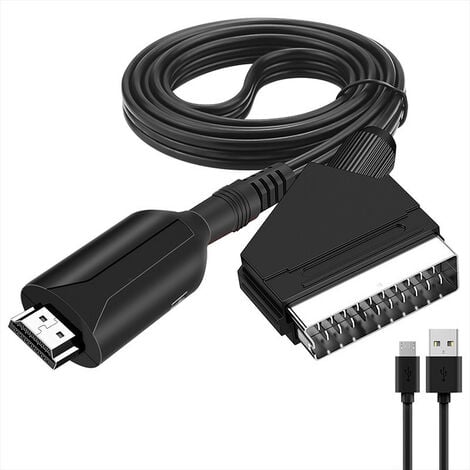Convertisseur péritel vers Hdmi adaptateur Audio vidéo pour Hdtv/dvd/décodeur/ps3/pal/ntsc Starlight - RWConvertisseur de tension