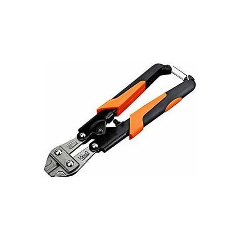 Coupe-boulon et pince monseigneur,Coupe-boulons en acier chrome-vanadium compact avec mâchoires en caoutchouc renforcés 200 mm 8 pouces，CMODIHI