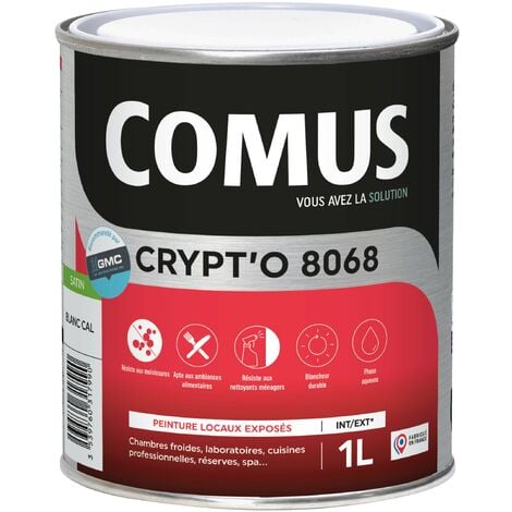 CRYPT'O 8068 1L - Peinture de finition pour locaux exposés en phase aqueuse - COMUS