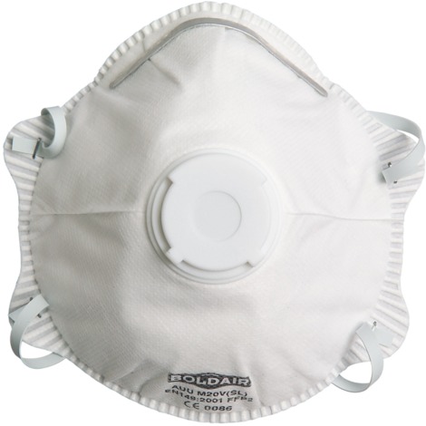 Demi-masque classique avec valve. FFP2 NR D. Boîte de 10 pièces. Singer AUUM20VSL. Taille unique