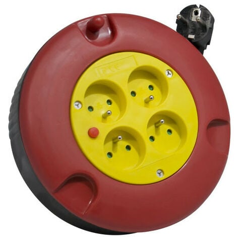 ENROULEUR 5M 4PRISES 3x1.5MM2