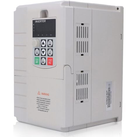 Jeffergarden Convertisseur de fréquence 7,5 kw, régulateur de vitesse du moteur, entrée monophasé 220V, sortie triphasée 380V