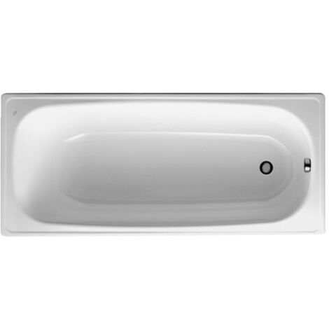 Jika (Groupe Roca) Riga Baignoire droite 160 x 70 cm en acier émaillé, Blanc (H2340600000001)