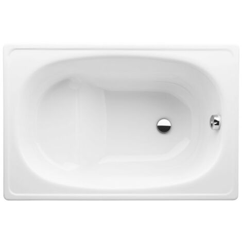 Jika (Groupe Roca) Riga Baignoire gain de place 105 x 70 x 37.5 cm en acier émaillé, Blanc (H2340000000001)