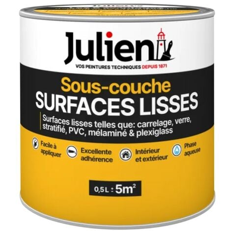 JULIEN Sous-couche spécifique surfaces lisses, blanc mat, 0.5 l