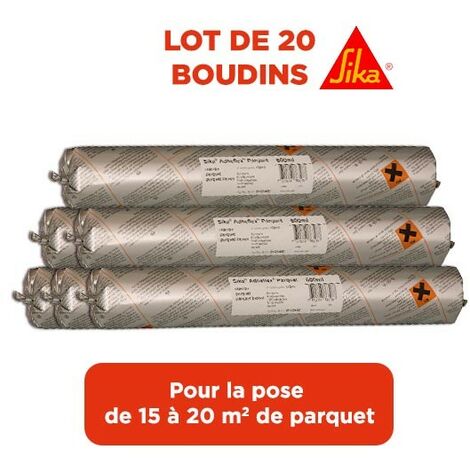 Kit colle parquet Sika Adheflex 20 Boudins de 600 ml