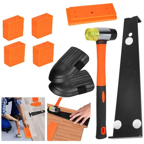 Kit Pose Parquet Stratifié Kit Pose Parquet de 43 pièces avec 40 Cale Parquet Stratifié Kit Sol Jauge de Contour Professionnelle